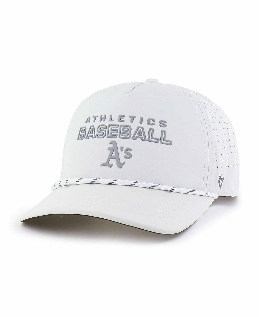 47 Brand Мужская белая регулируемая кепка Athletics Forward Vault Hitch Hat