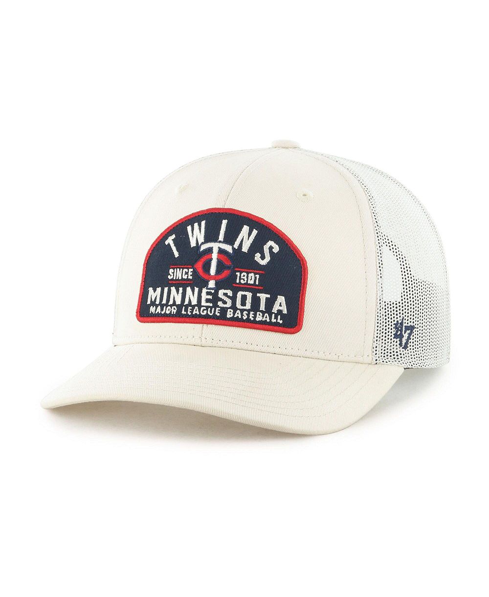 Мужская кепка '47 Brand Cream Minnesota Twins Leland Adjustable Trucker