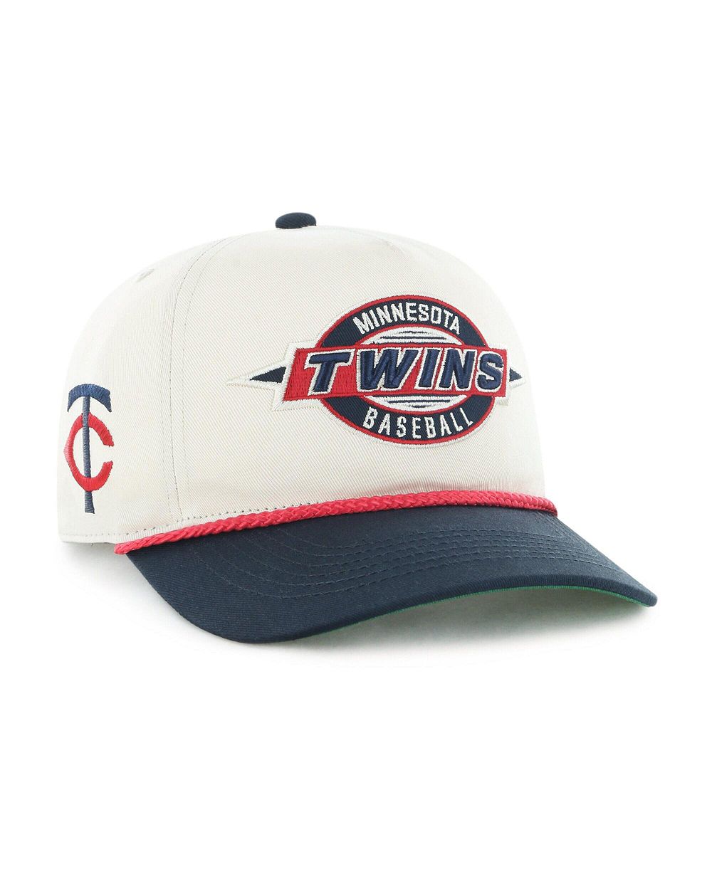 Мужская регулируемая кепка 47 Brand Natural Minnesota Twins Frame Out Hitch