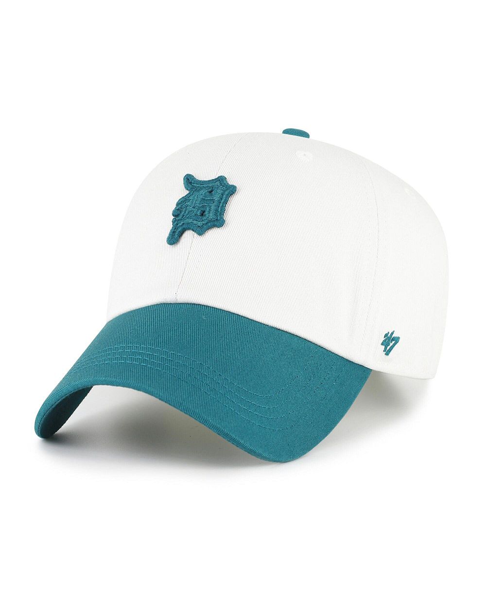 '47 Brand Мужская бейсболка Detroit Tigers White/Teal Adjustable