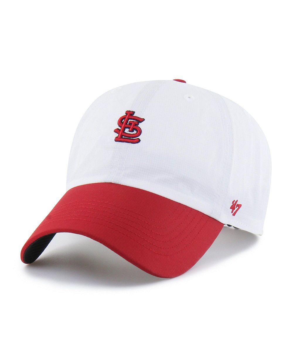 Мужская кепка '47 Brand White/Red St. Louis Cardinals Vista Mini Clean Up Adjustable