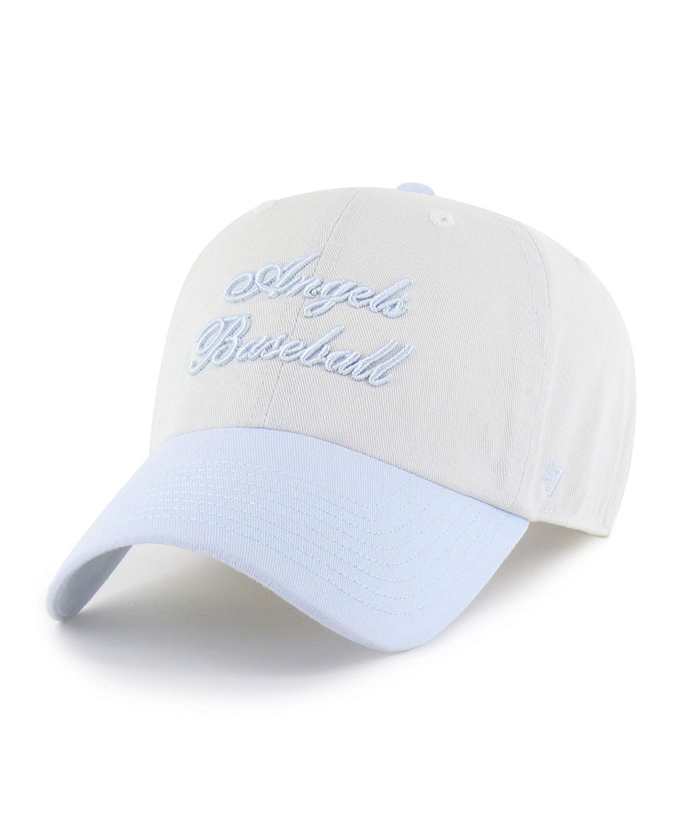 Женская кепка '47 Brand White/Light Blue Los Angeles Angels Gelato Two-Tone Clean Up регулируемая