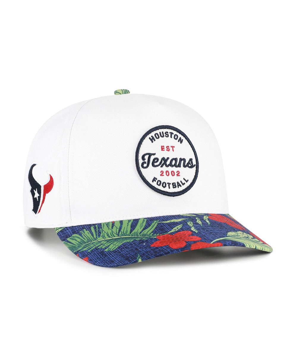 Мужская кепка '47 Brand White/Navy Houston Texans Beach Side Hitch с регулируемым ремешком