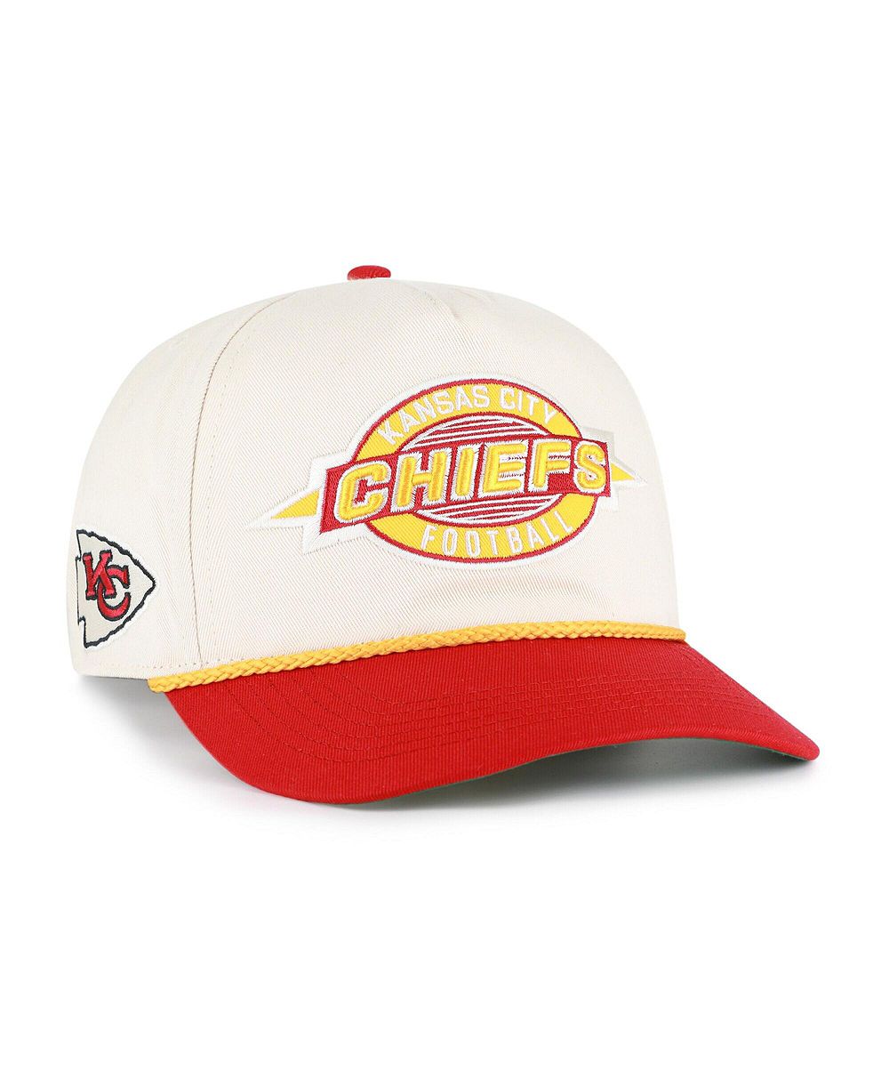 '47 Brand Мужская бежевая кепка Kansas City Chiefs Frame Out Two Tone Hitch регулируемая