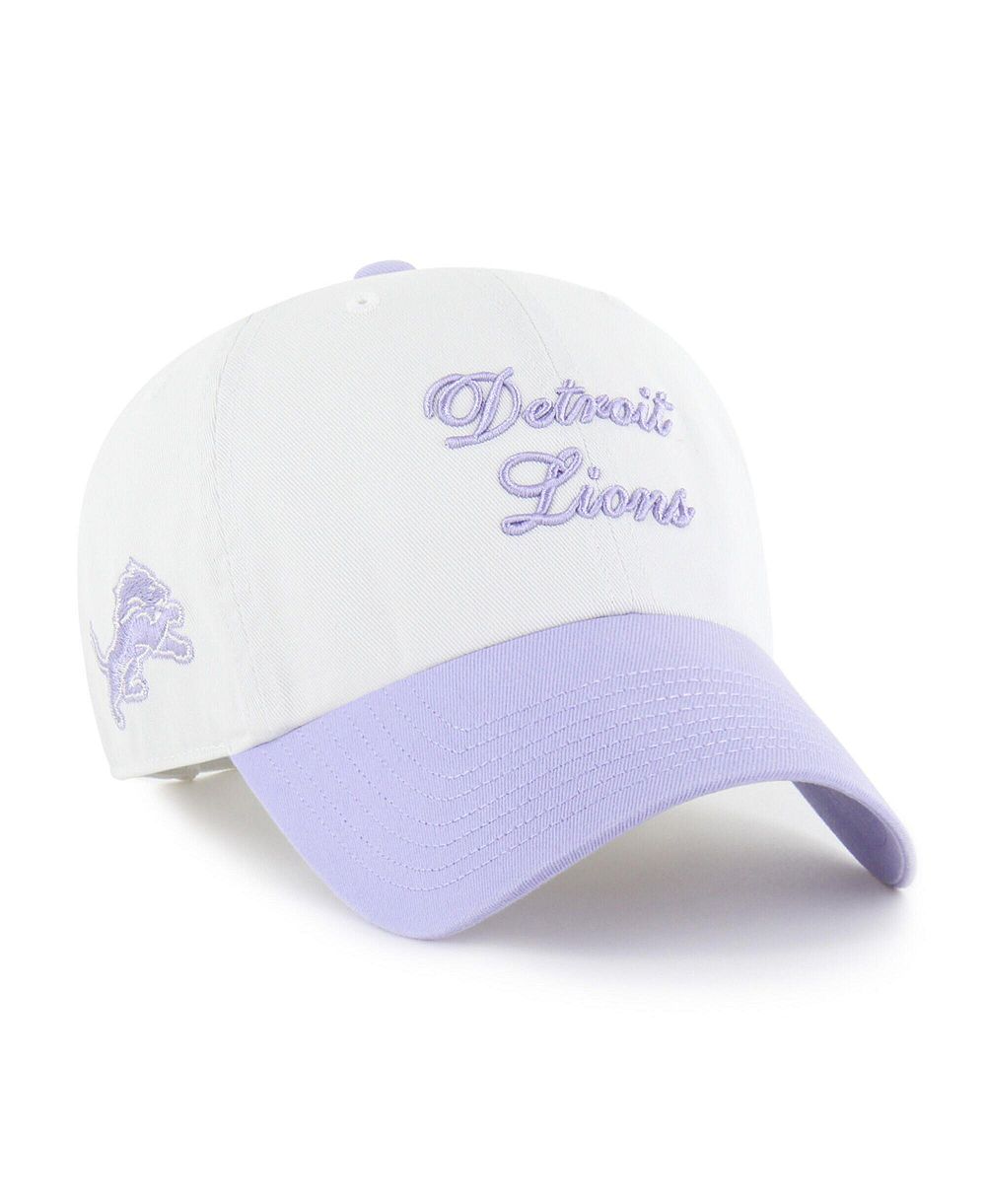'47 Brand Женская белая кепка Detroit Lions Gelato Two-Tone Clean Up Adjustable