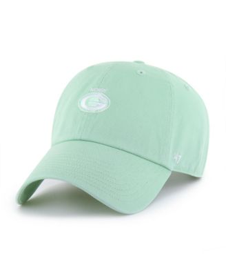 Женская кепка '47 Brand Light Green Green Bay Packers Base Runner Ballpark Clean Up Adjustable