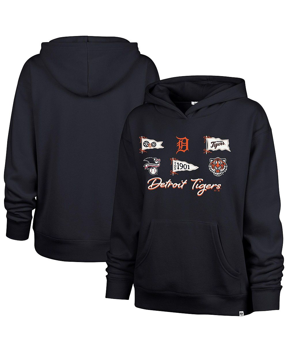 Женское худи '47 Brand Detroit Tigers Bow Banners Naomi Hooded Long-Sleeve
