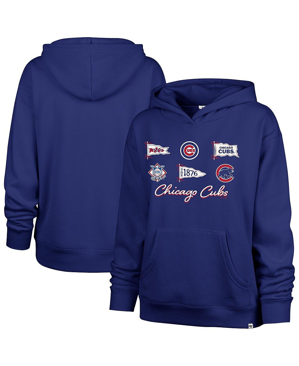 Женская толстовка '47 Brand Chicago Cubs Bow Banners Naomi Graphic Pullover