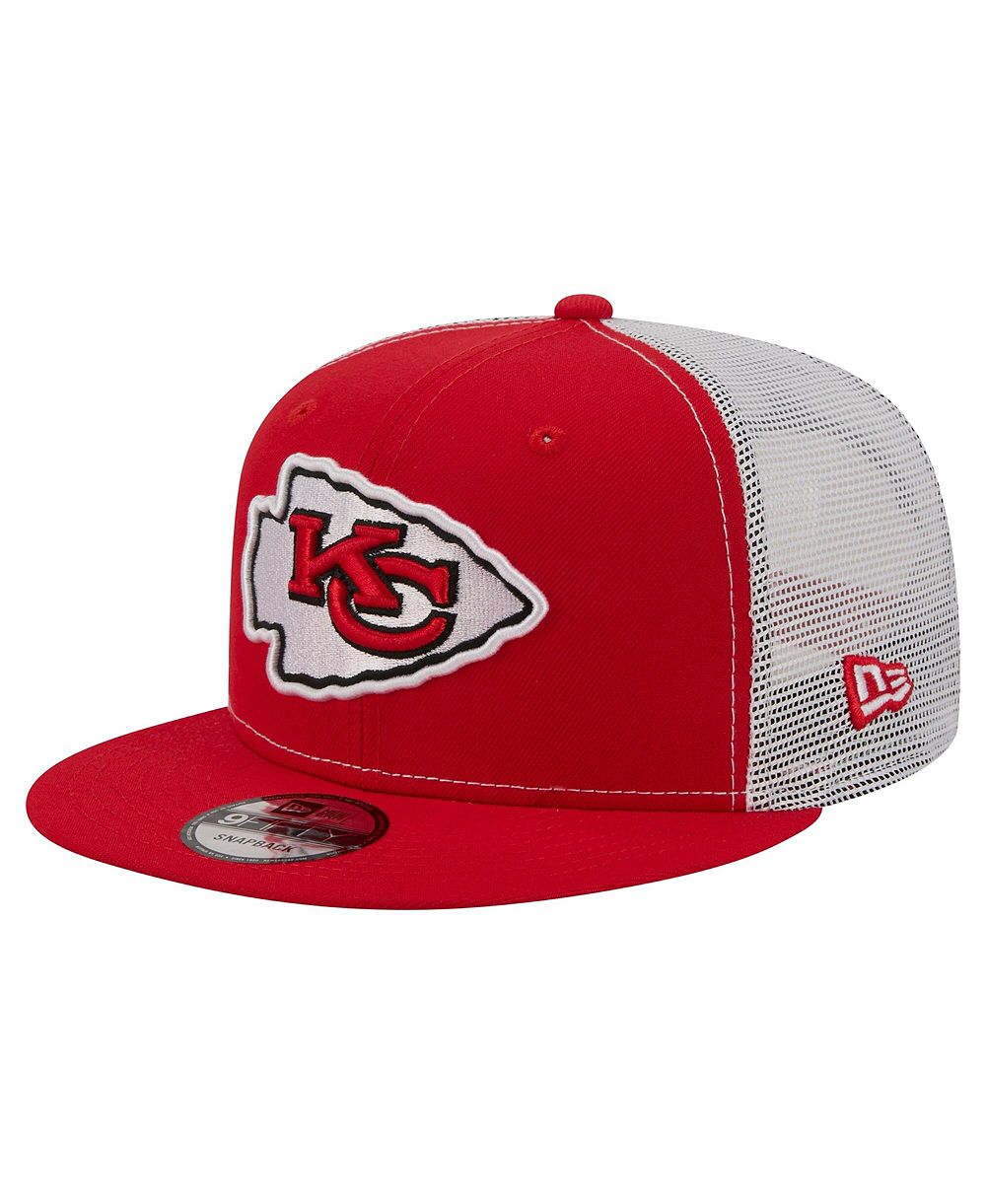 Мужская кепка New Era Red Kansas City Chiefs Core Team 9FIFTY Trucker Snapback