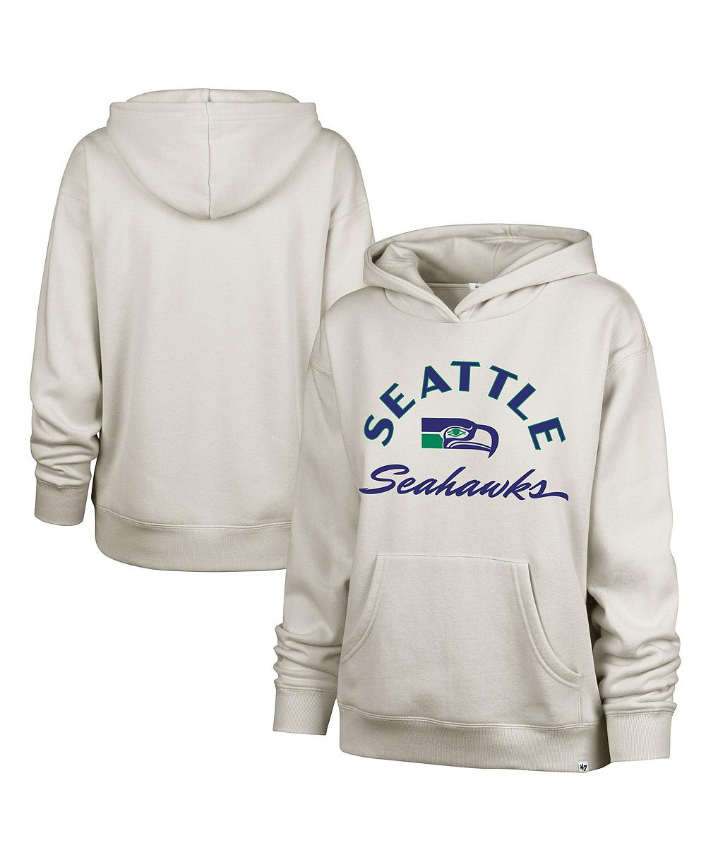 Женское худи с заниженной линией плеча '47 Brand Women's Seattle Seahawks Whirlwind Naomi Graphic