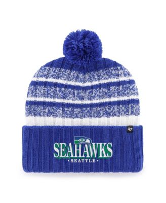 '47 Brand Мужская вязаная шапка с помпоном Royal Seattle Seahawks Region Cuffed