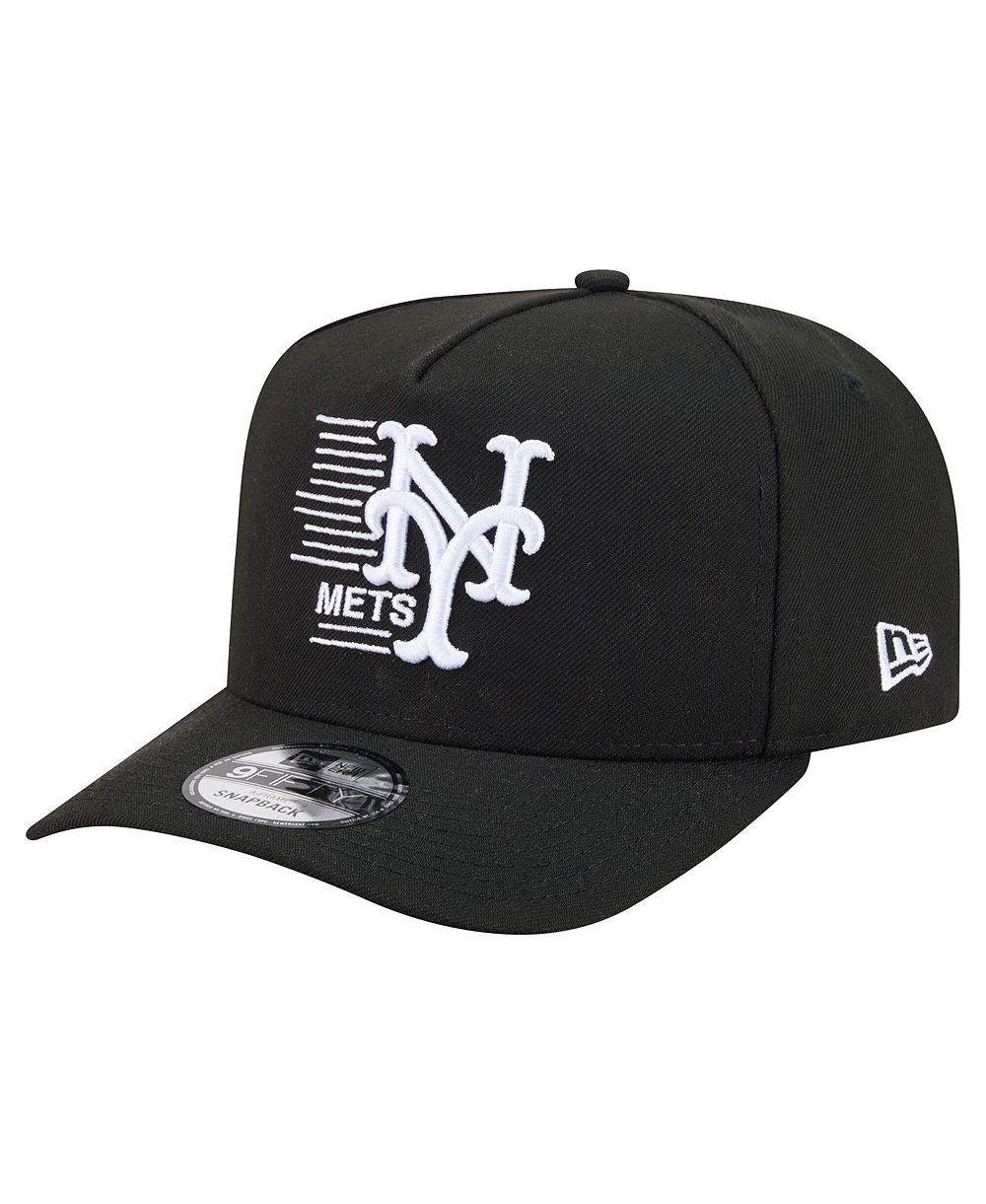 Мужская кепка New Era Black New York Mets Motion A-Frame 9FIFTY Snapback