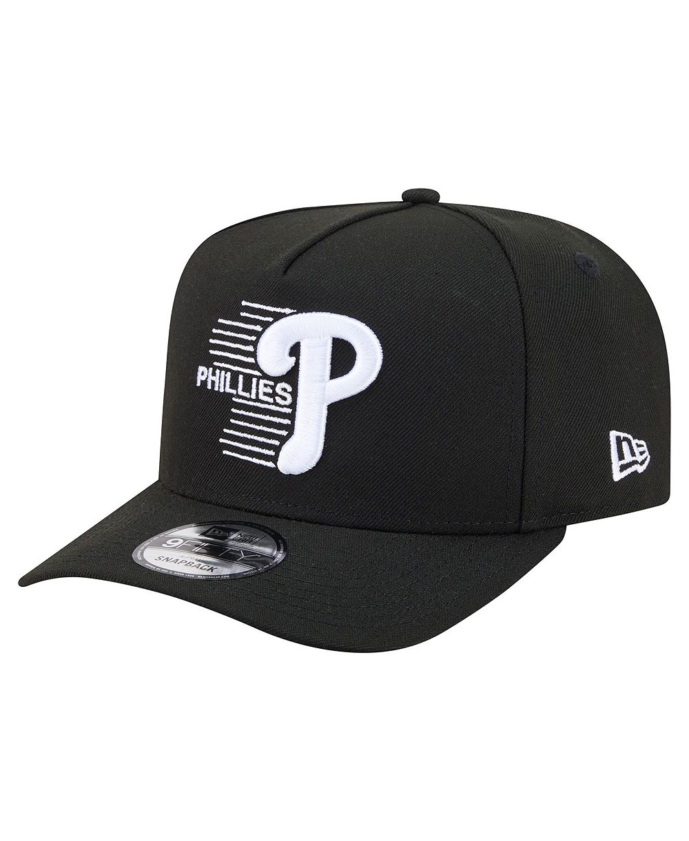 Мужская кепка New Era Black Philadelphia Phillies Motion A-Frame 9FIFTY Snapback Hat
