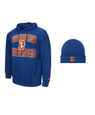 Мужской набор Starter Navy Denver Broncos Hoodie и Cuffed Knit Hat