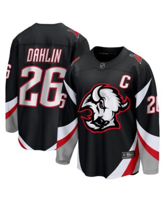 Fanatics Men's Rasmus Dahlin Black Buffalo Sabres Alternate Captain Patch Breakaway Jersey