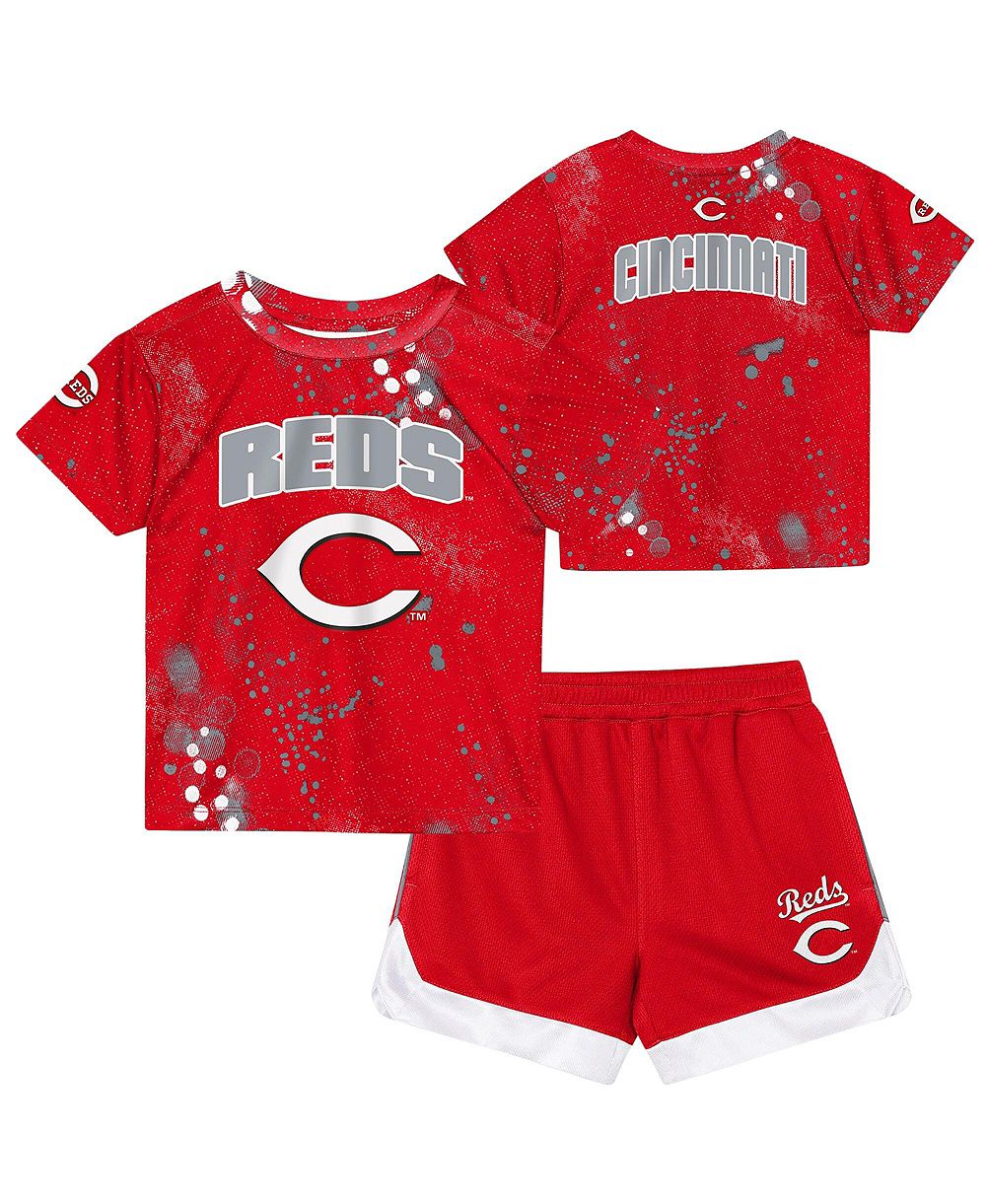 Детский комплект Outerstuff 2-Piece Red Cincinnati Reds Pinch Hitter T-Shirt & Shorts