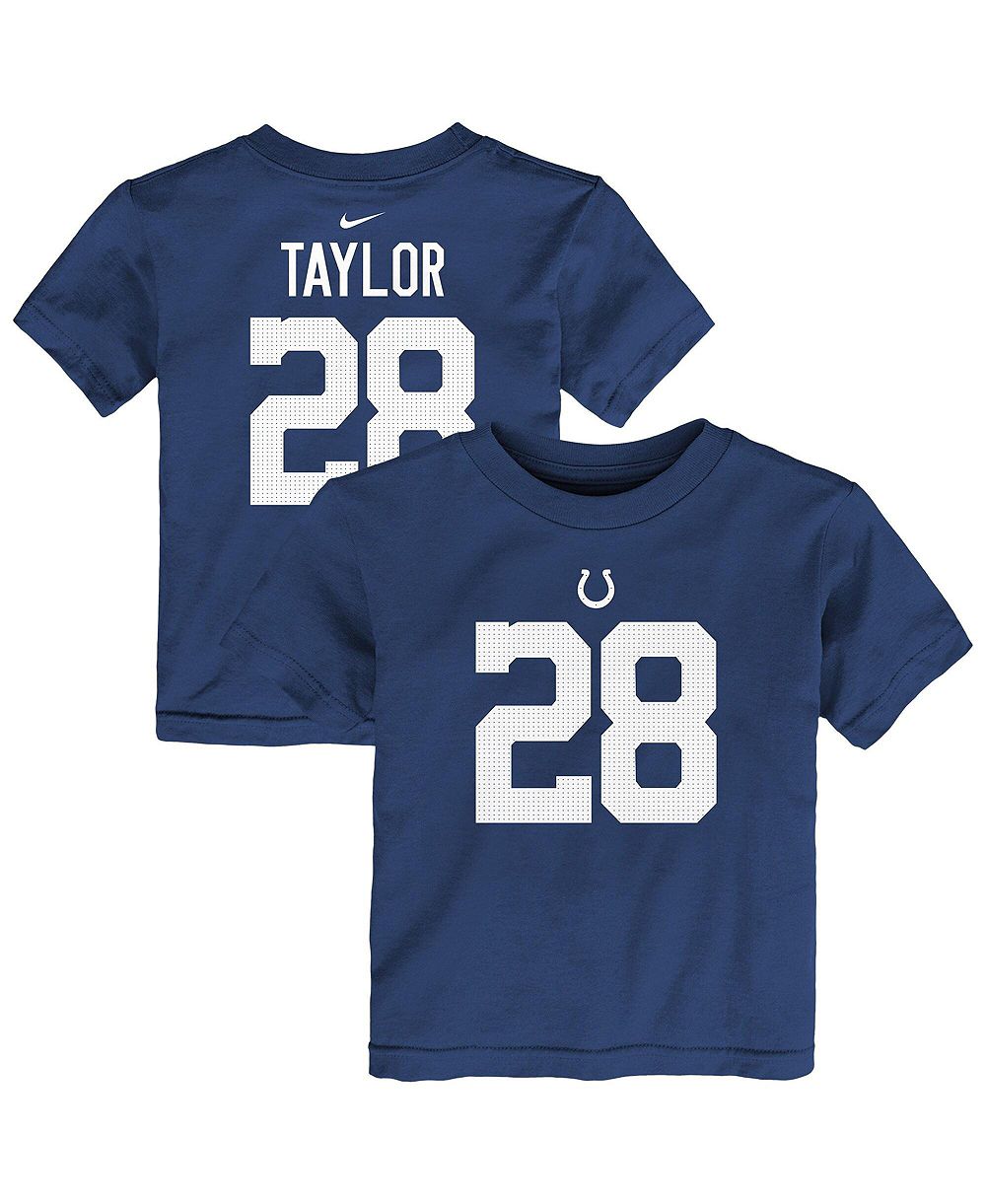 Nike Toddler Jonathan Taylor Royal Indianapolis Colts Player Name & Number T-Shirt