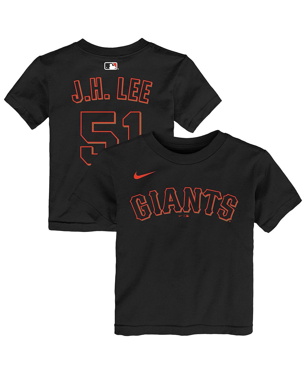 Детская футболка Nike Black San Francisco Giants Jung Hoo Lee Name Number