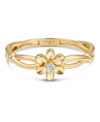 Кольцо Devata Daisy Flower из золота 14K