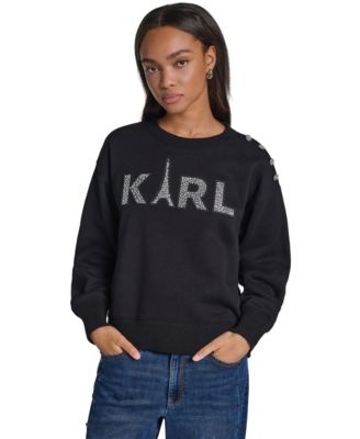 KARL LAGERFELD PARIS женский свитшот с графическим изображением Эйфелевой башни