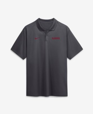Мужская рубашка Nike Anthracite Alabama Crimson Tide Dri-FIT Victory Polo