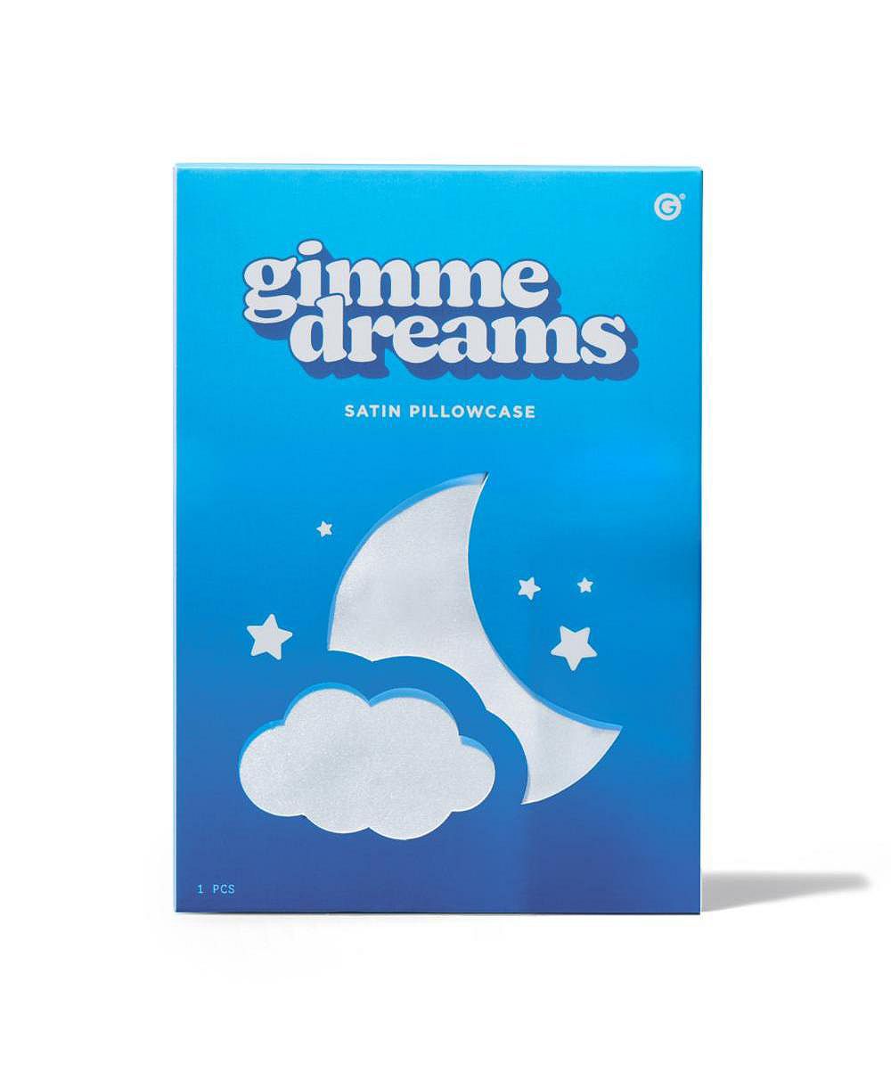 Gimme Beauty Сатиновая наволочка, сверхнежная для ухода за волосами и кожей, роскошное постельное белье, уменьшает пушистость и ломкость, размер Queen, 20" x 30"