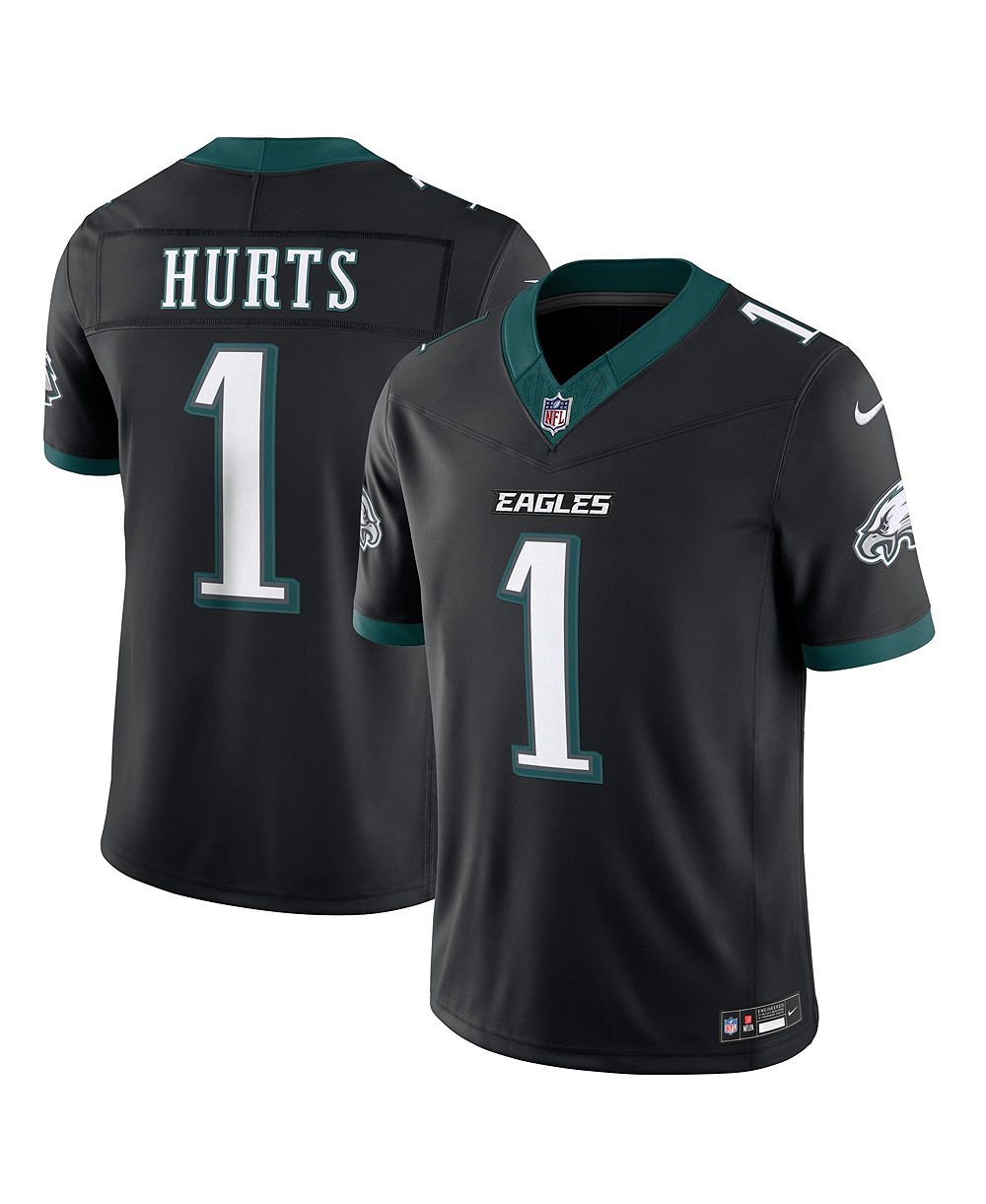 Nike Мужская джерси Jalen Hurts Philadelphia Eagles Alternate Vapor F.U.S.E. Stitched Limited черная