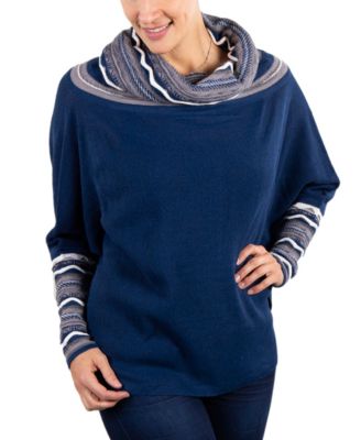 Женский джемпер Simply Natural Rossana Alpaca Cowl Neck Poncho Sweater