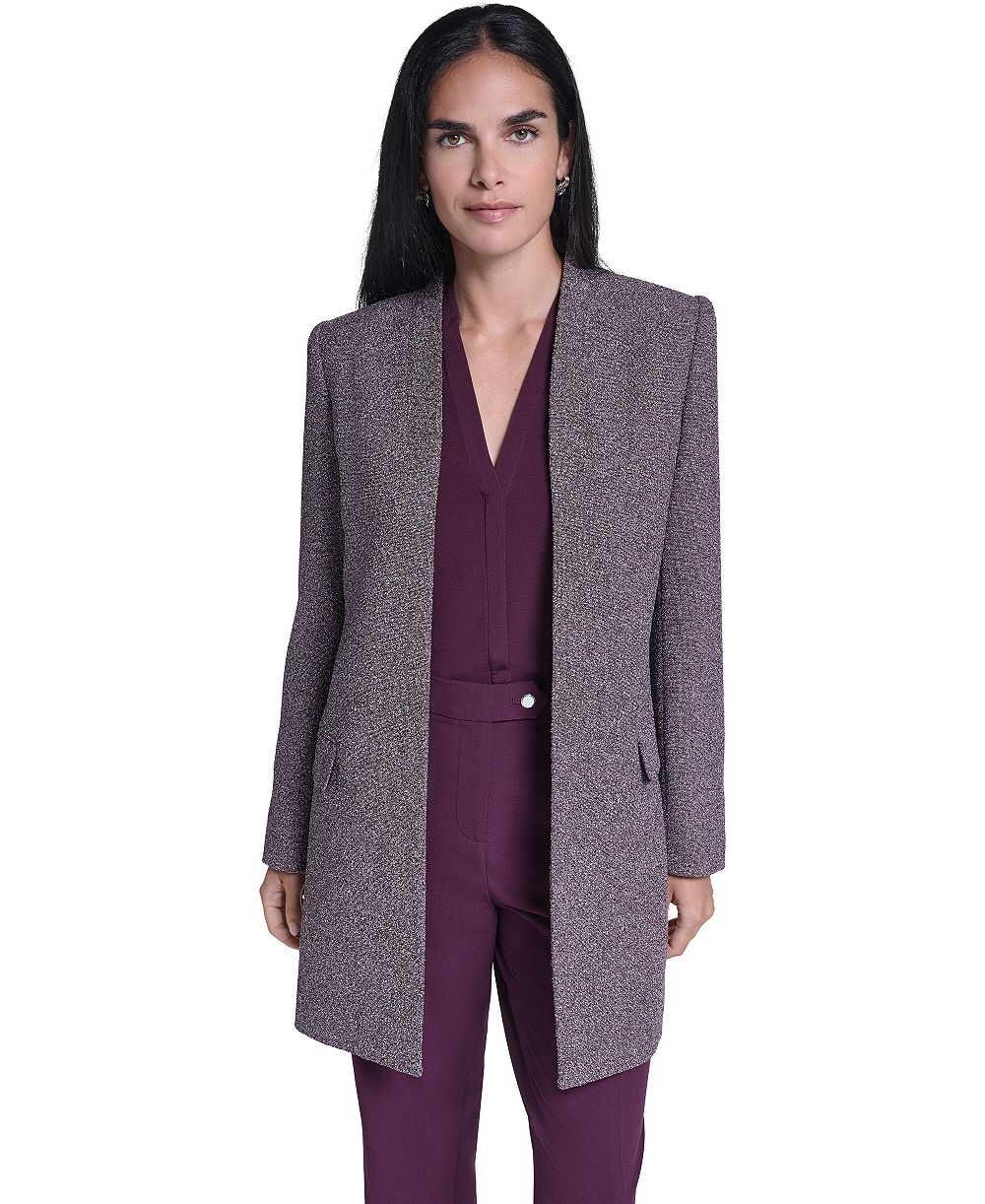 Calvin Klein Women's Open Front Long-Sleeve Jacket