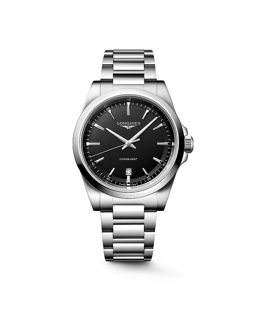 Longines Мужской Conquest серебристый нержавеющая сталь ремешок часы 41мм