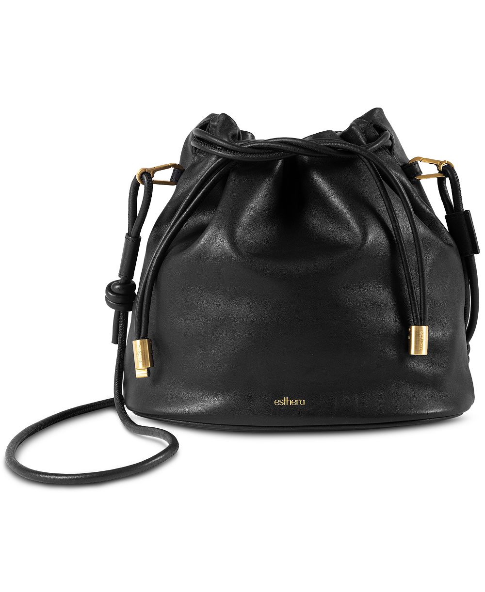 Esthera Leather Convertible Small Crossbody Handbag