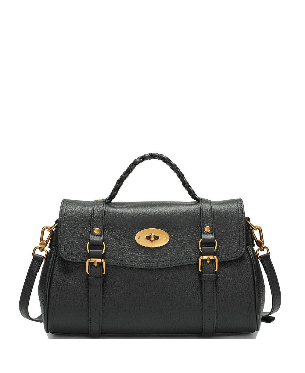 SUSU Women's Lore Genuine Leather Heritage Satchel Bag, Top Handle Crossbody Shoulder Purse, Turn Lock Flap Messenger Work Handbag