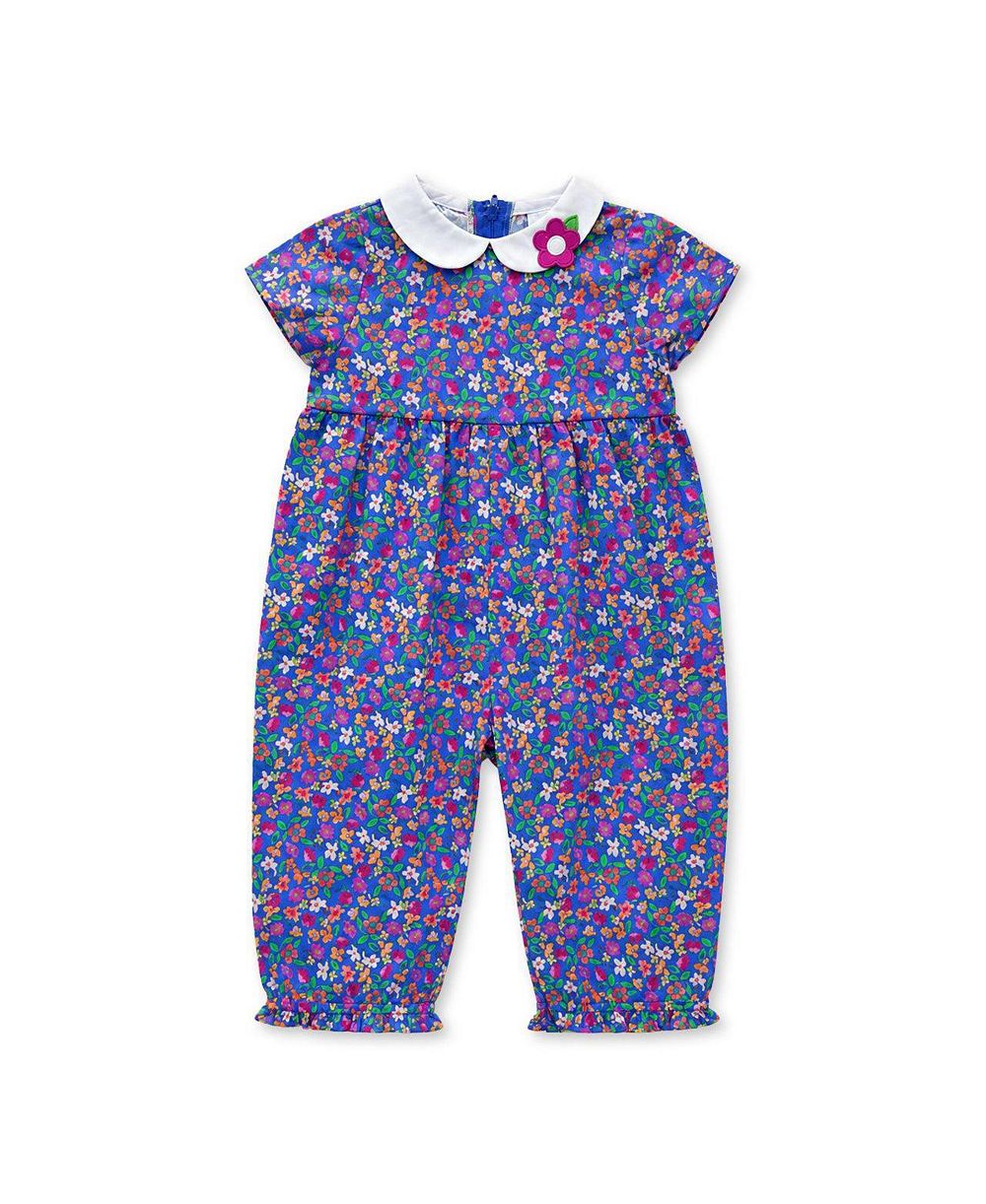 Детский комбинезон Florence Eiseman Floral Print Longall With Collar