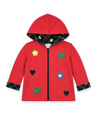 Florence Eiseman Baby Girl (12M-24M) Reversible Jacket With Hearts, Flowers, Bows