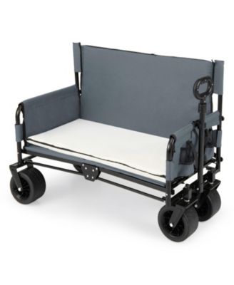 Складная тележка HONGGE 2-in-1 Beach Wagon Convertible to a Bench