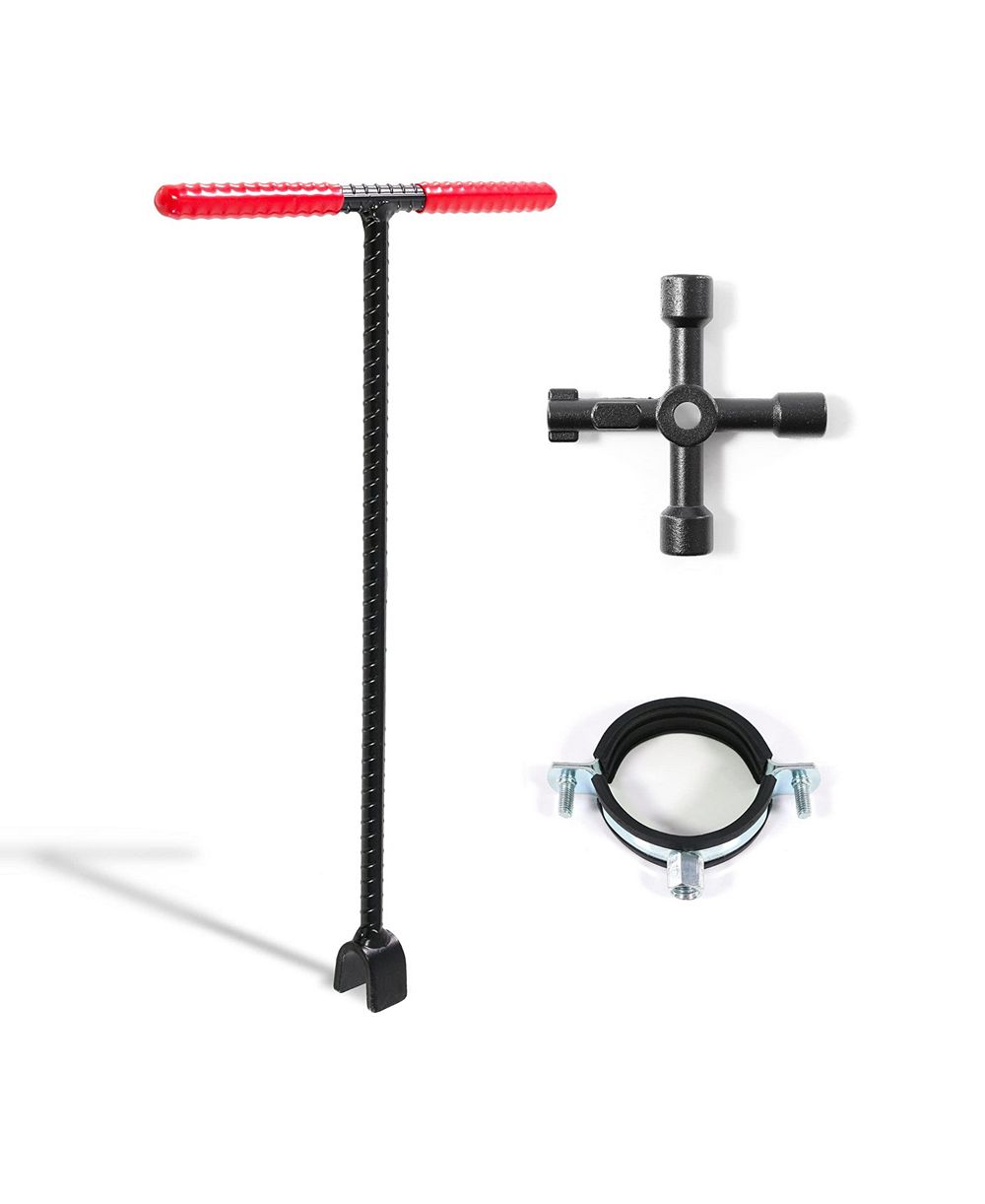 XDOVET Steel Water Meter Key Main Shut-off Valve Tool
