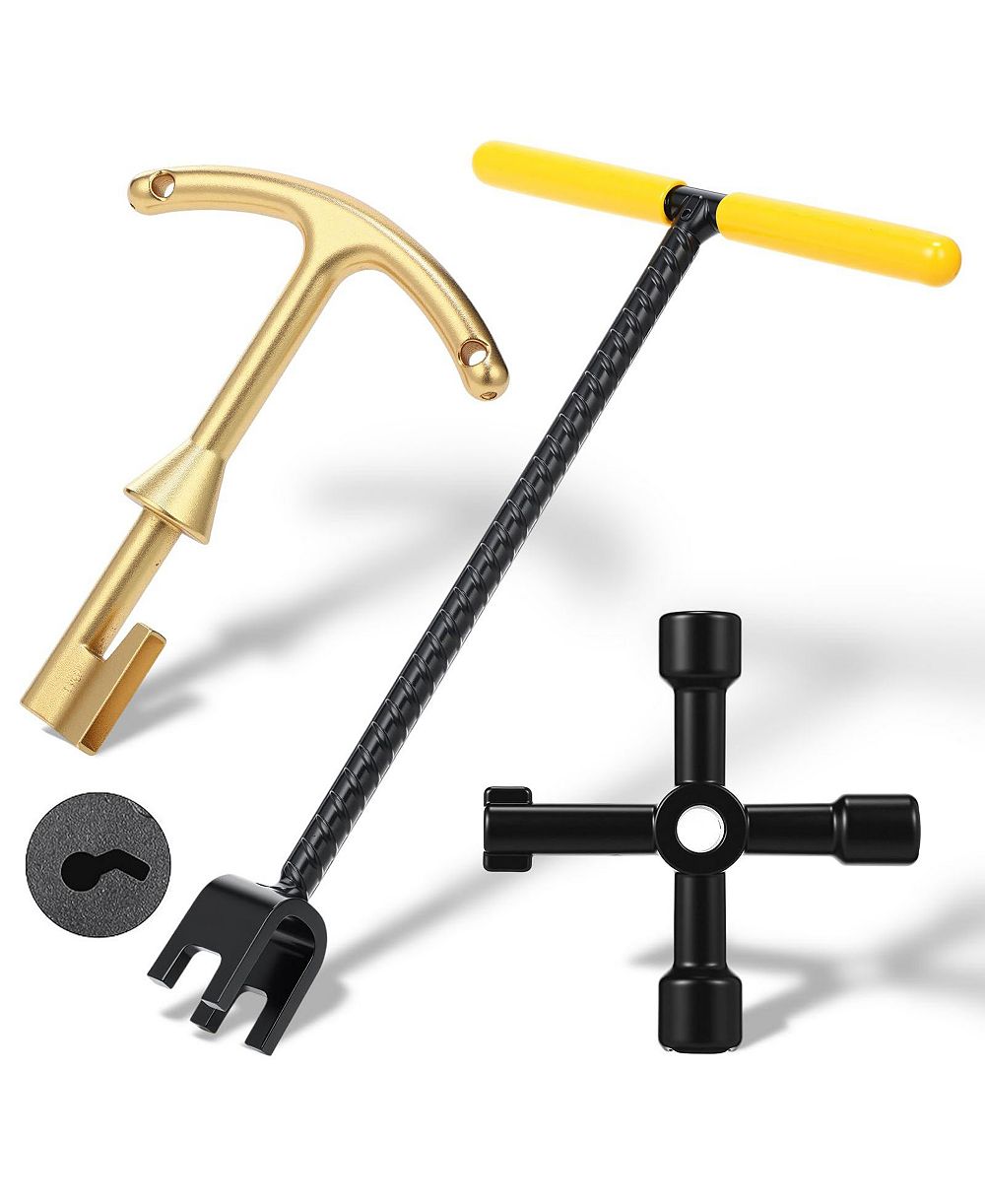 Стальной ключ для счетчика воды XDOVET T-Handle 4-Way Valve