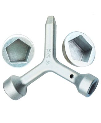 XDOVET Meter Curb Box Key Triangular Wrench Pit Lid Opener