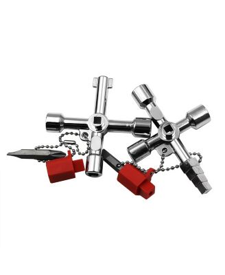 XDOVET 24-in-1 Universal Utility Key Zinc Alloy Plumber Tool