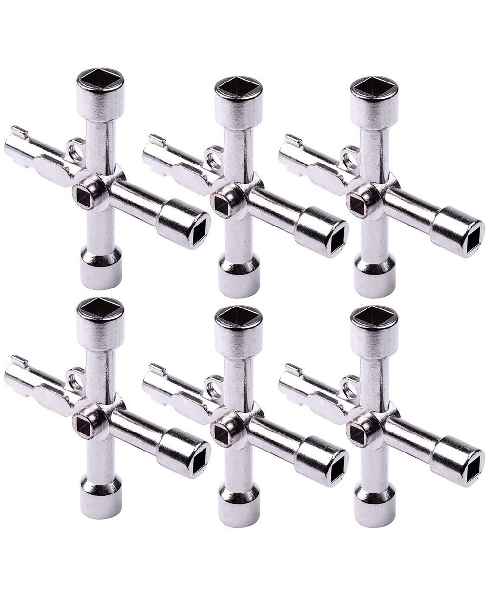 XDOVET Electrical Cabinet Key 4 Way Utilities Triangle Square Cross