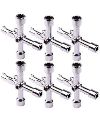 XDOVET Electrical Cabinet Key 4 Way Utilities Triangle Square Cross