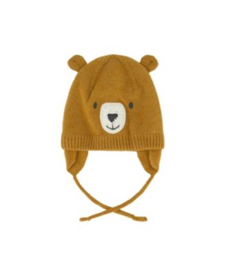 Deux par Deux Toddler Unisex (2-3) Bear Winter Knit Hat