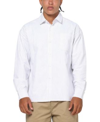 SAINT MORTA Men's Valhala Pinstripe Long Sleeve Button Up Shirt