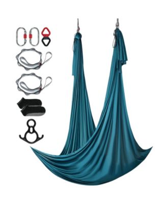 HONGGE 11-Yard Aerial Silk Yoga Hammock Kit with Rigging Hardware