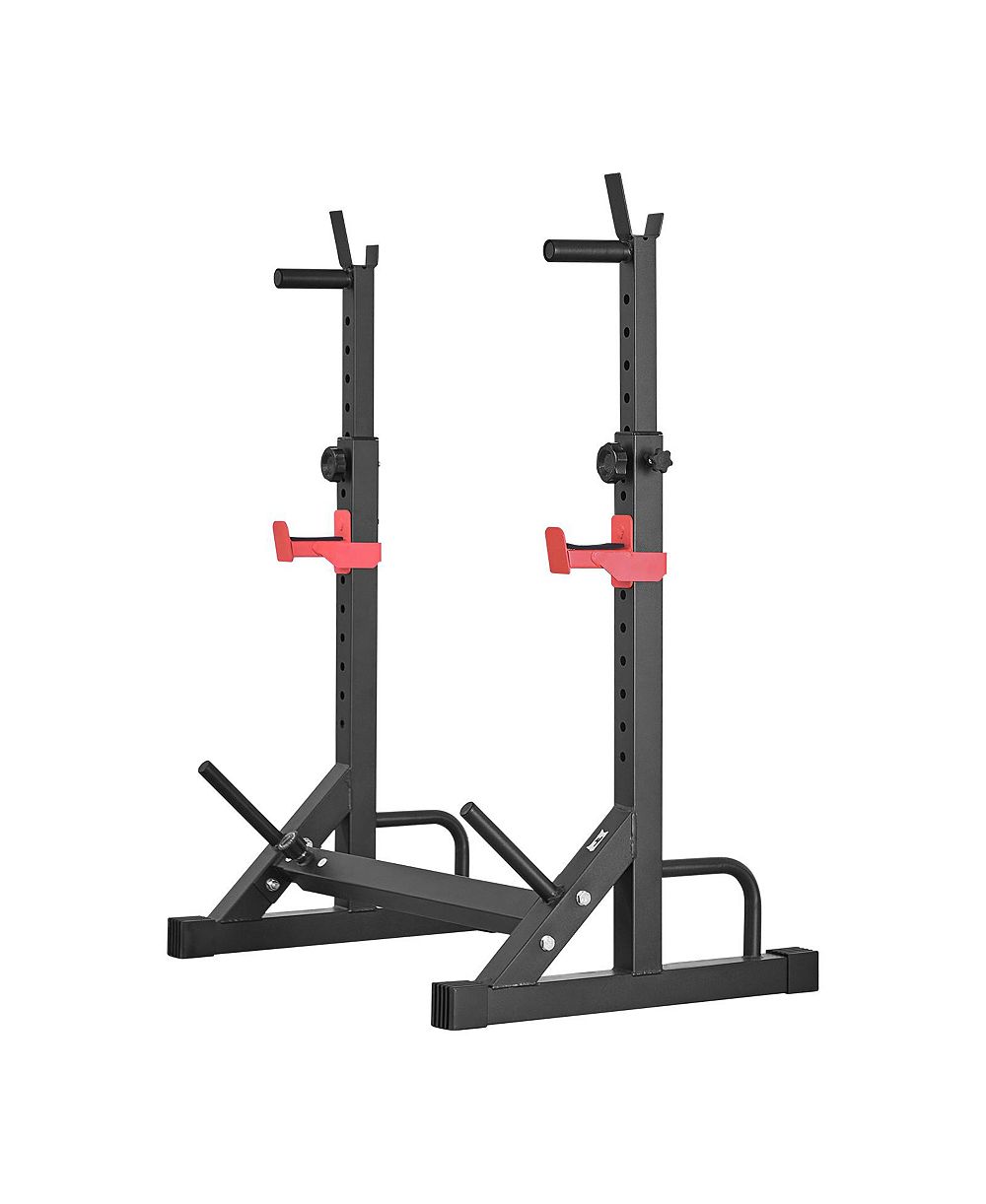 HONGGE 550 lb Power Cage Squat Rack with Barbell Storage Racks
