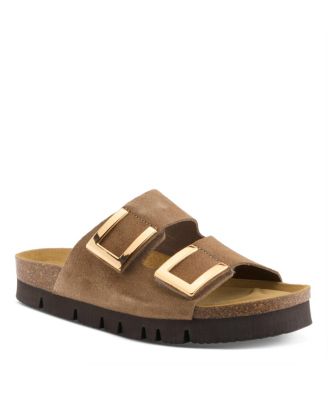 Tan suede