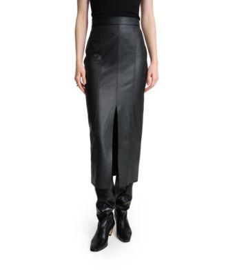 Marcella Women's Nerida Leather Pencil Midi Skirt
