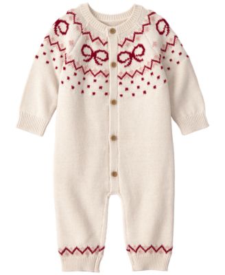 Little Planet by Carter's Baby Girls' Cotton Fair Isle Sweater Knit Jumpsuit