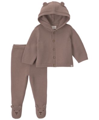 Детский комплект из кардигана и брюк Carter's из хлопкового трикотажа, унисекс