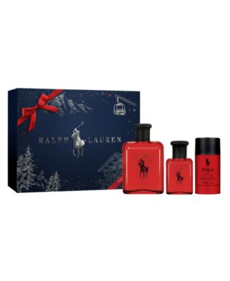 Ralph Lauren Polo Набор из 3 флаконов одеколона Red Eau de Toilette